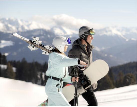 casques de ski avec visière intégrée