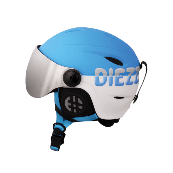 Casque ski visière photochromique Junior Blue White Diezz