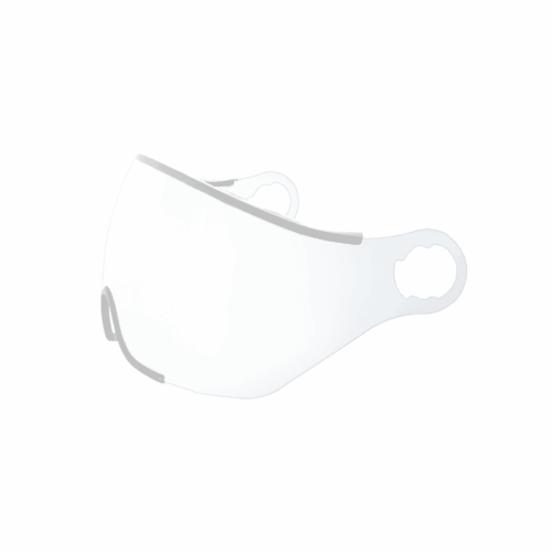VISIERE pour CASQUE VELO CITY cat.0 - CLEAR joint blanc