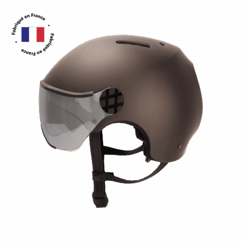 CASQUE VELO visière VALOR FRANCE - GRAPHITE