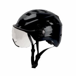 CASQUE VELO EDGE LED visière - BLACK