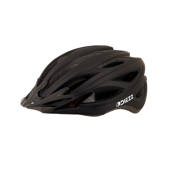 Casque vélo noir polyvalent avec visière intégrée